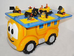 Серия МАШИНКИ Стол Автобус с Инженерным Лего